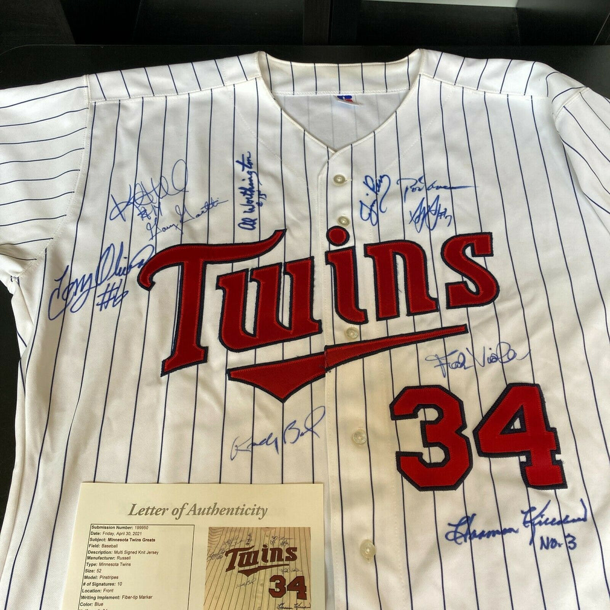 Harmon Killebrew Carew Minnesota Twins Legends Signed Kirby