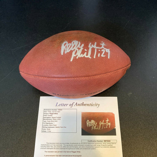 Reggie White Signed Official Wilson Super Bowl XXXI Game Football With JSA COA