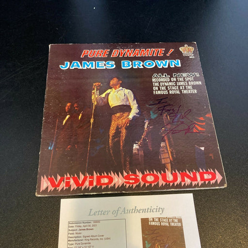 James Brown Signed Autographed LP Record Album With JSA COA