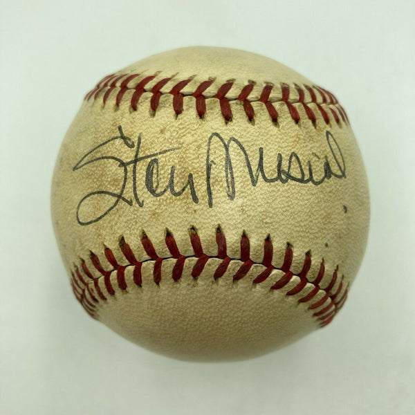 Stan Musial Playing Days Signed 1940's National League Frick Baseball PSA DNA