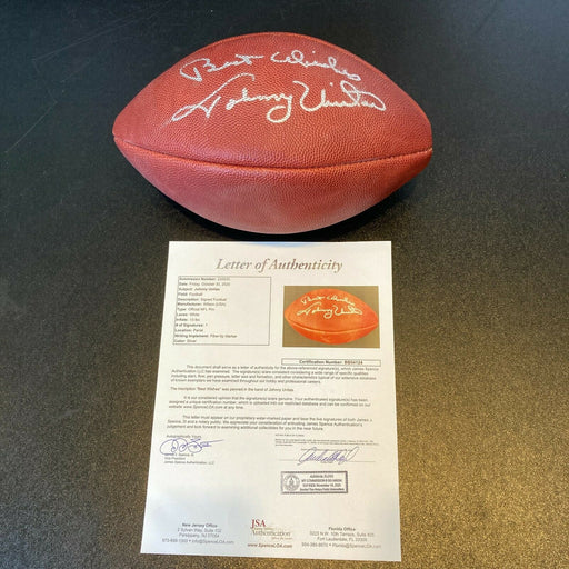 Johnny Unitas Signed Vintage Wilson Official Game Football With JSA COA