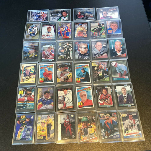 Lot Of (34) Nascar Signed Autographed Racing Cards Many Legends Authentic