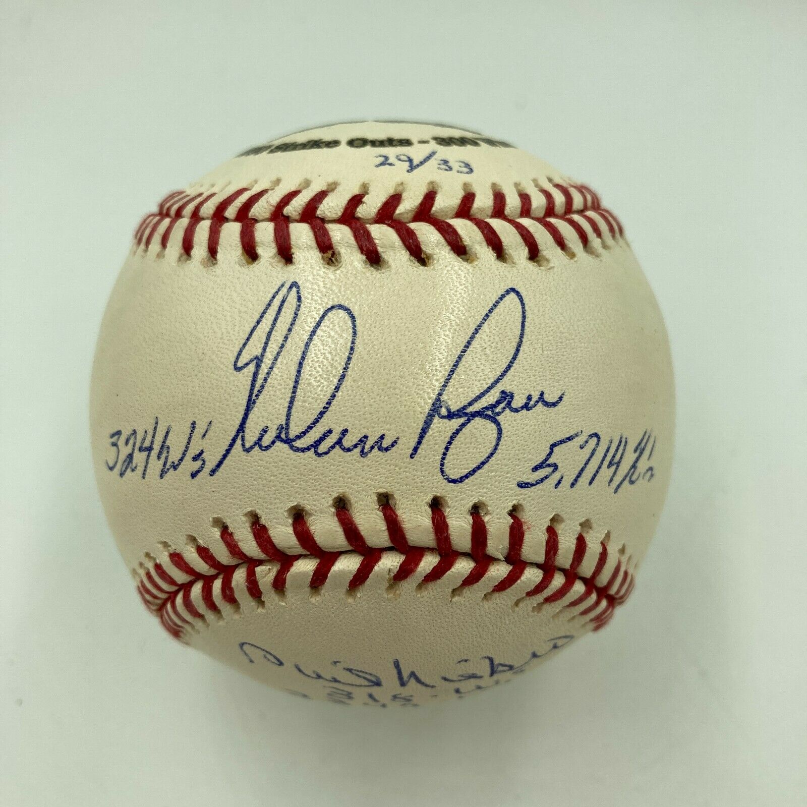 Nolan Ryan New York Mets Autographed Baseball with 1969 WS Champs Inscription