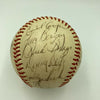 Beautiful Vintage 1975 Boston Red Sox Champs Team Signed Baseball JSA COA