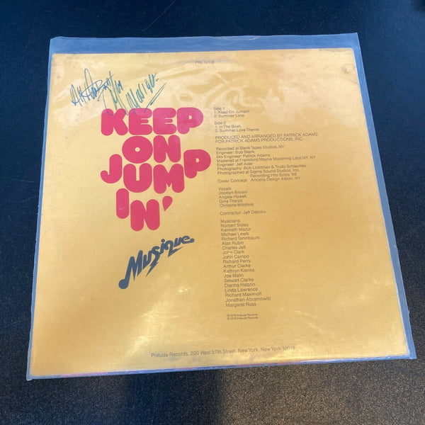 Musique Disco Signed Autographed Vintage LP Record