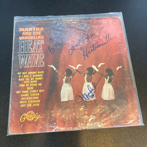 Martha Reeves and the Vandellas Signed Autographed Vintage LP Record
