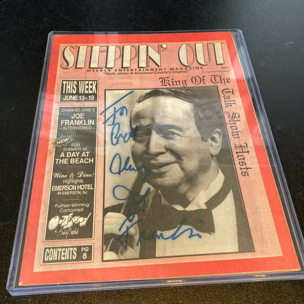 Joe Franklin Signed Autographed Vintage Magazine