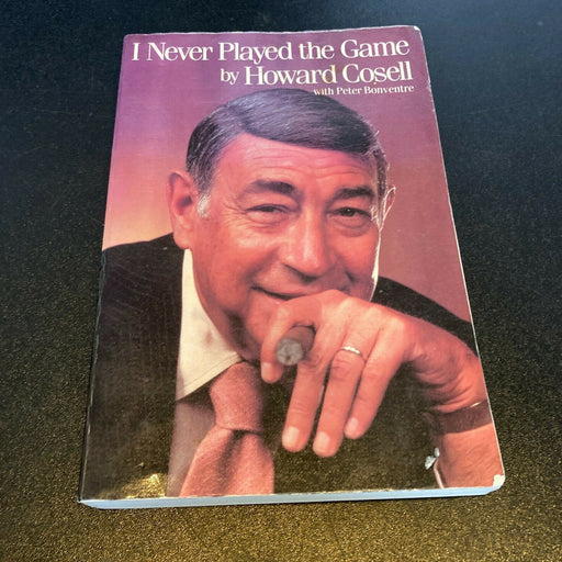 Howard Cosell Signed Autographed Book I Never Played The Game
