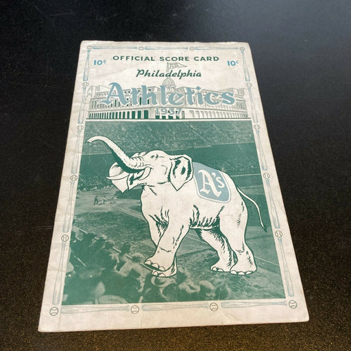 1937 Philadelphia Athletics Vintage Original Scorecard