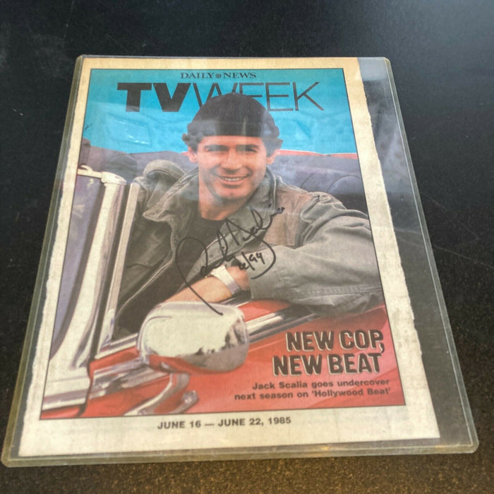 Jack Scalia Signed Vintage Daily News Newspaper TV Week