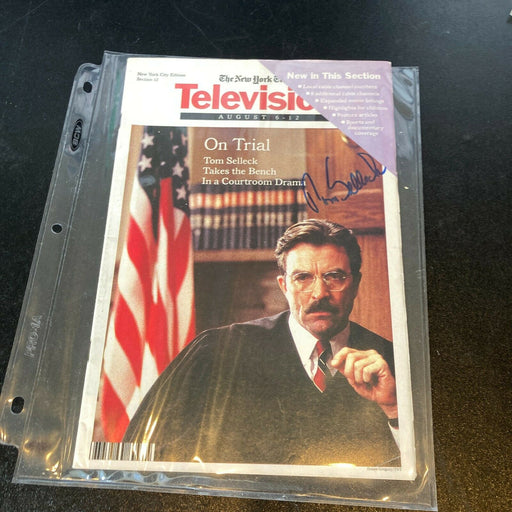 Tom Selleck Signed Autographed New York Times Magazine