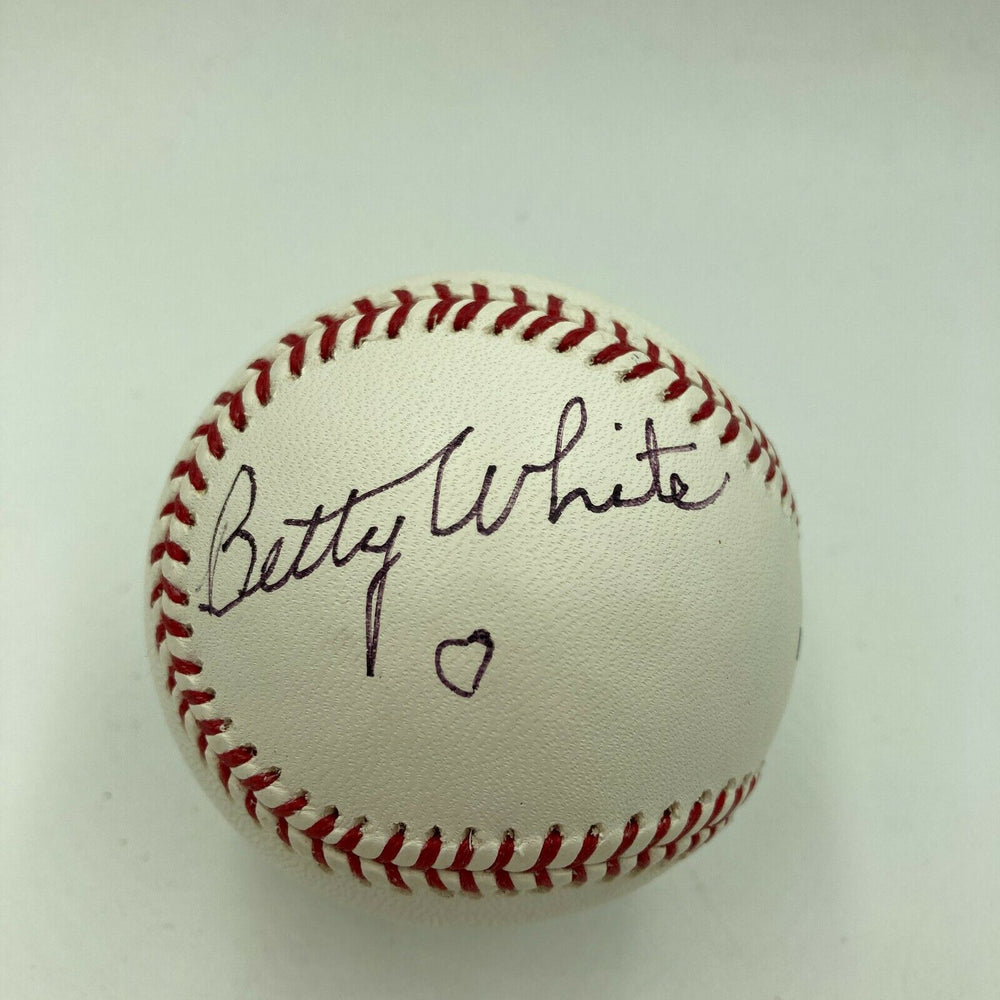 Betty White Signed Autographed Official Major League Baseball Celebrity JSA COA