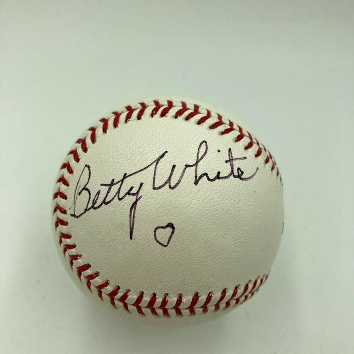 Betty White Signed Autographed Official Major League Baseball Celebrity JSA COA