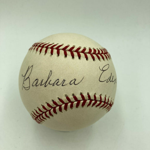 Barbara Eden Signed Official Major League Baseball Movie Star With JSA COA