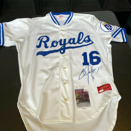 Bo Jackson Signed 1980's Kansas City Royals Authentic Game Model Jersey JSA COA