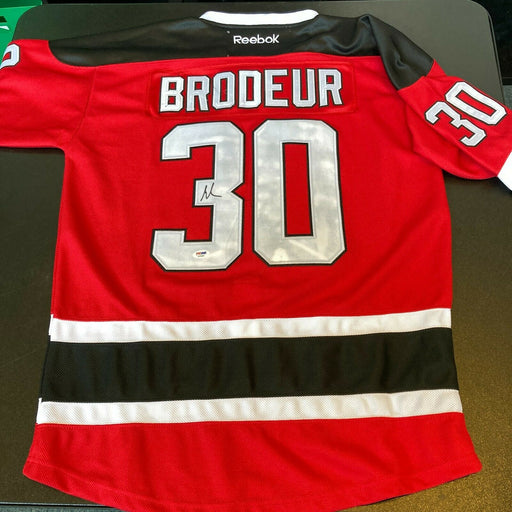 Martin Brodeur Signed Authentic Reebok CCM New Jersey Devils Jersey PSA DNA COA