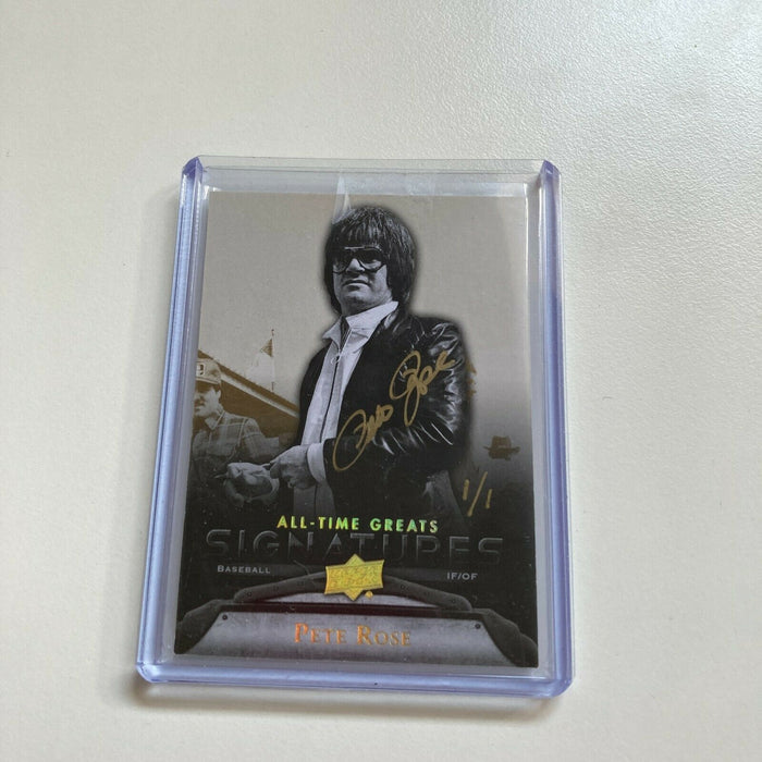 2012 Upper Deck All Time Greats Signatures Pete Rose 1/1 Auto True One Of One