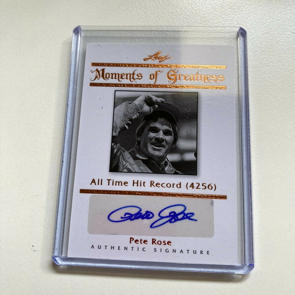 2011 Leaf Pete Rose #9/20 Auto Signed Autographed Baseball Card