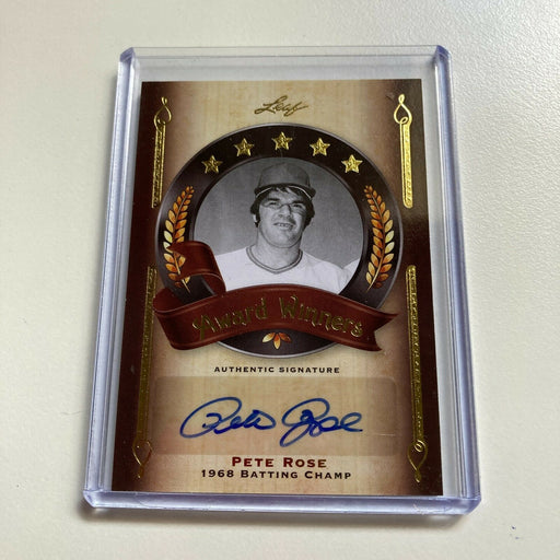 2011 Leaf Pete Rose #2/5 Auto Signed Autographed Baseball Card