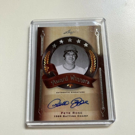 2011 Leaf Pete Rose #6/10 Auto Signed Autographed Baseball Card