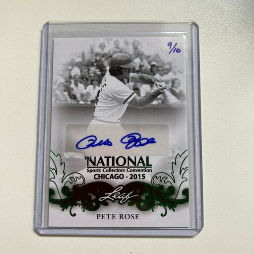 2015 Leaf National Convention Pete Rose Auto #9/10 Signed Baseball Card
