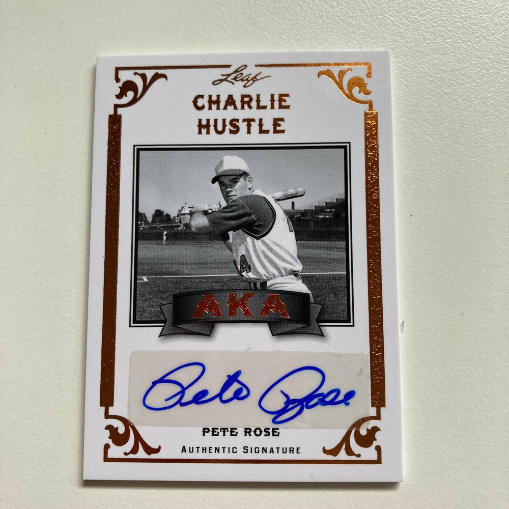 2012 Leaf Pete Rose Auto Signed Autographed Baseball Card