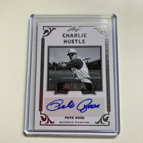2012 Leaf Pete Rose #4/10 Auto Signed Autographed Baseball Card