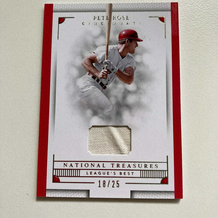 2016 Panini National Treasures Pete Rose Game Used Jersey #18/25