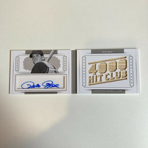 2014 National Treasures Pete Rose 1/1 Auto Game Used Bat Booklet One Of One