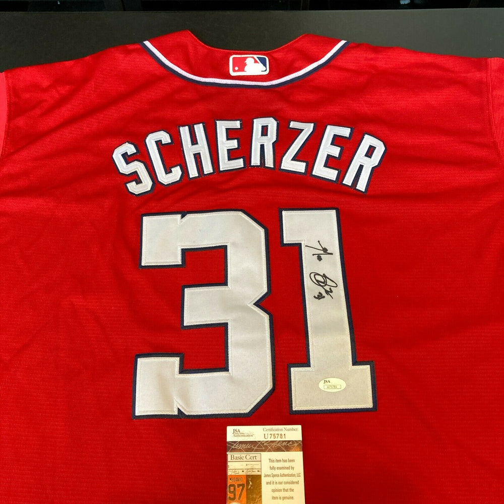 Max Scherzer Washington Nationals Autographed Jersey JSA Certified