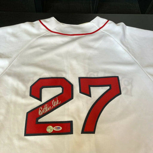 Carlton Fisk Signed Authentic Boston Red Sox Jersey PSA DNA Sticker