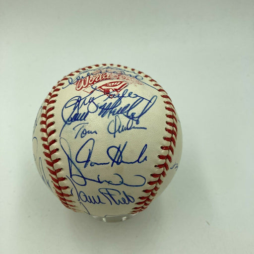 1992 Toronto Blue Jays World Series Champs Team Signed W.S. Baseball JSA COA