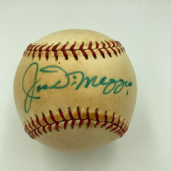 Joe Dimaggio Signed Autographed Official League Baseball With JSA COA