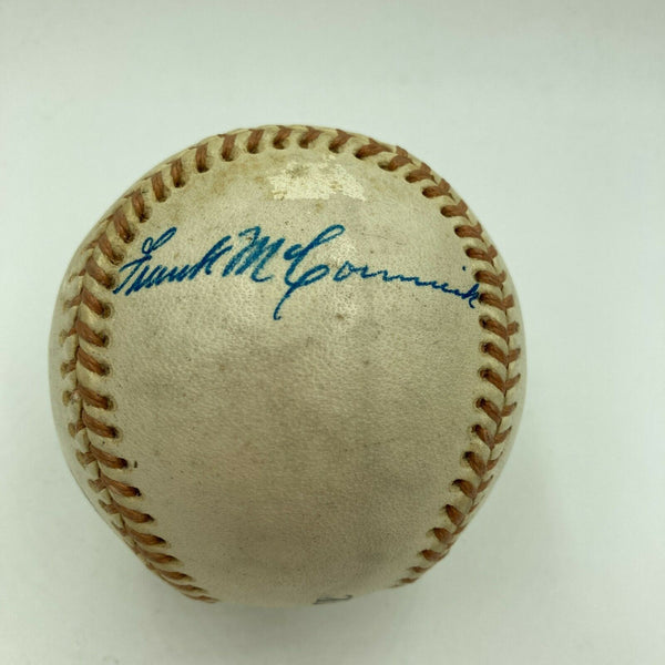 Frank McCormick 1940 National League MVP Single Signed Baseball With JSA COA