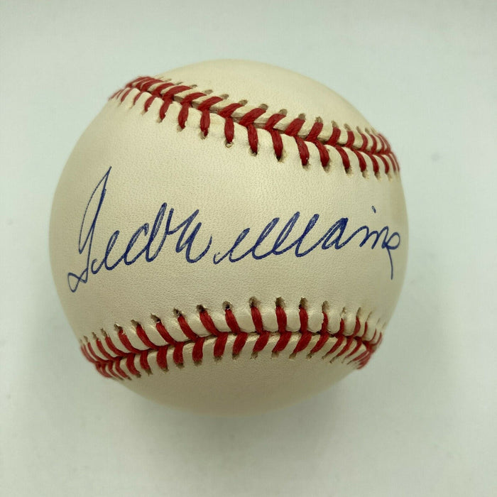 Beautiful Ted Williams Signed American League Baseball JSA Graded MINT 9 UDA