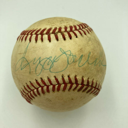 Reggie Jackson Playing Days Signed 1970's Game Used American League Baseball JSA