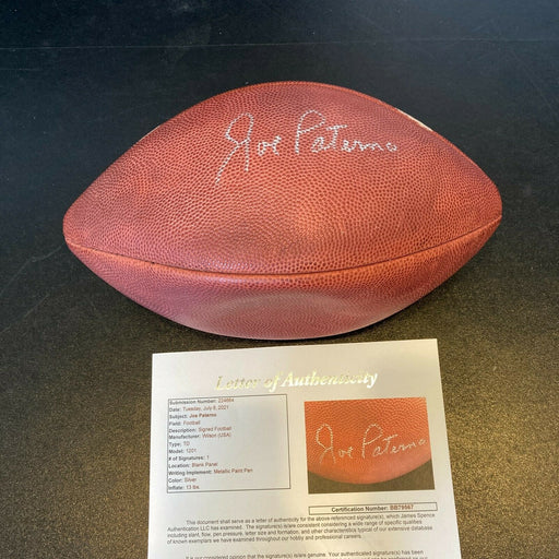 Joe Paterno Penn State HOF Head Coach Signed Wilson Football With JSA COA