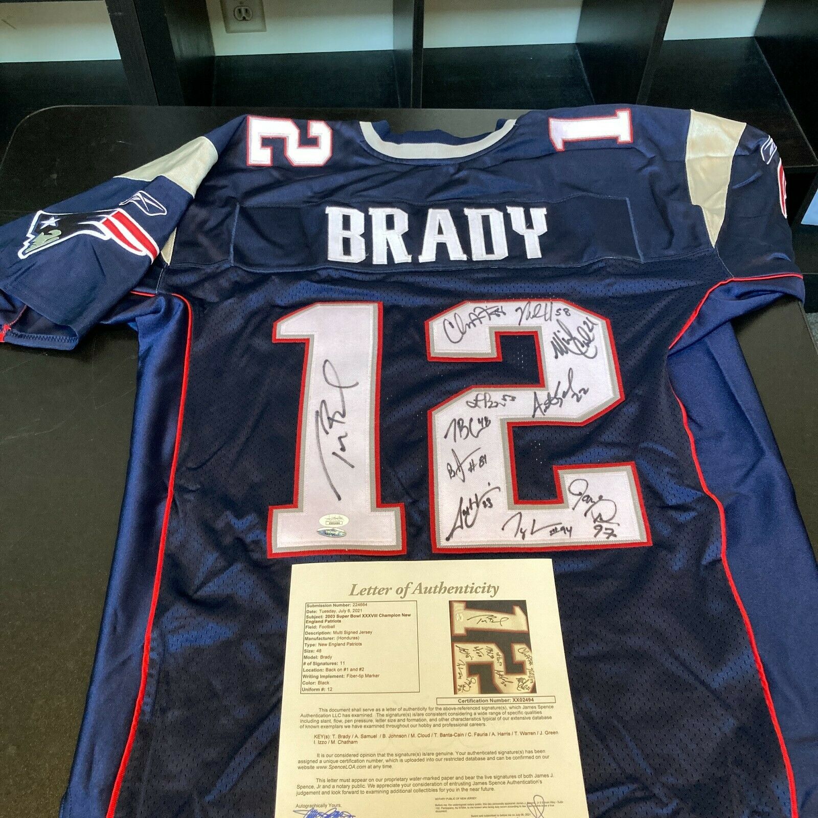 Tom Brady Autograph Jersey New England Patriots Limited