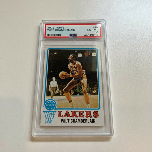 Wilt Chamberlain 1973 Topps #80 PSA 6 EX-Mint