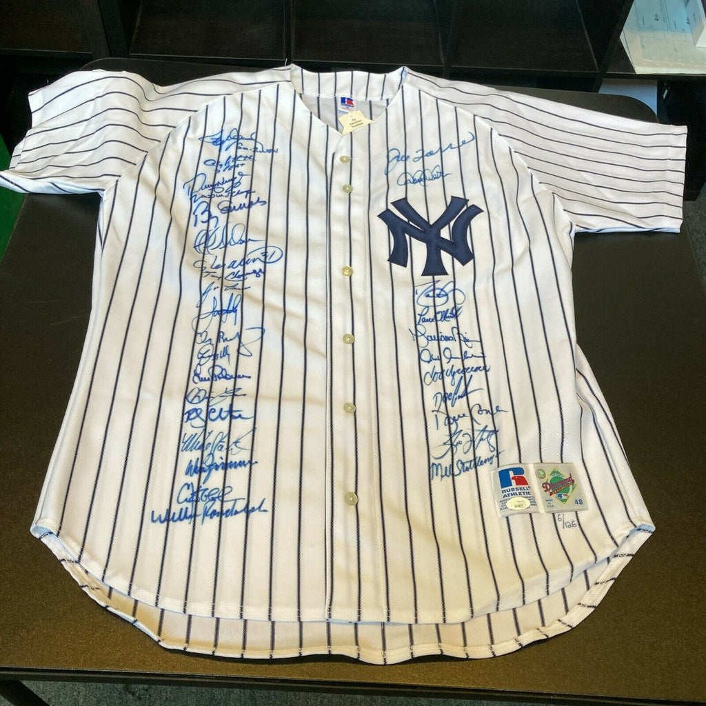 2000 New York Yankees World Series Champs Team Signed Jersey Derek