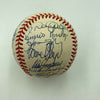 1998 New York Yankees World Series Champs Team Signed Baseball Derek Jeter JSA