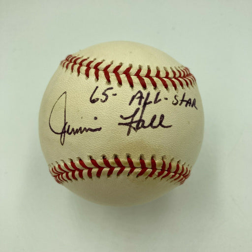 Jimmie Hall 1965 All Star Signed American League Baseball With JSA COA