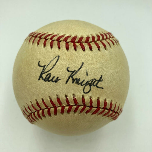 Ray Knight Signed Vintage 1986 World Series Baseball With JSA COA