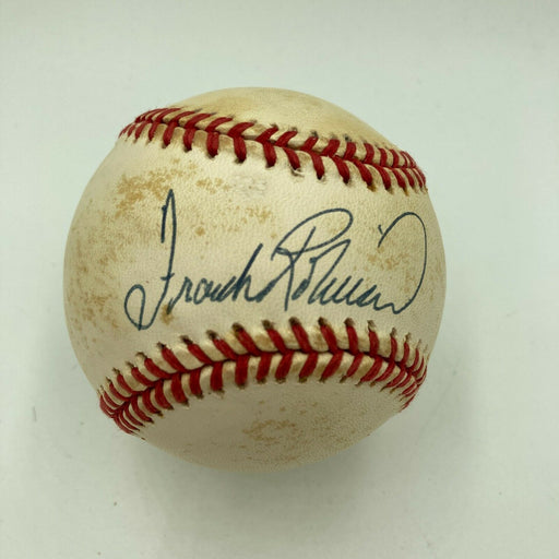 Frank Robinson Signed Vintage American League Baseball JSA COA