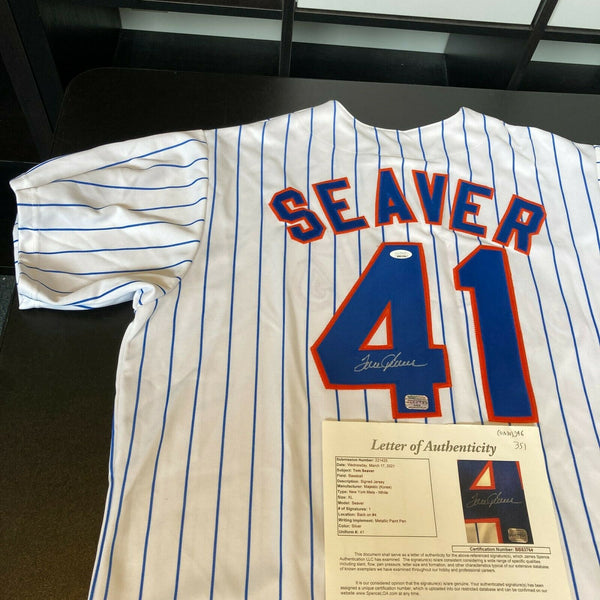 Tom Seaver Signed Authentic New York Mets Game Model Jersey With JSA COA