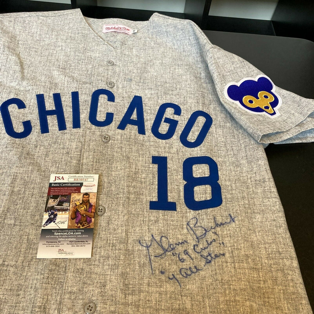 Wrigley Field 100th Birthday Celebration - Pre-game Team Takes the Field  Ceremony - Glenn Beckert Worn 1969 Throwback Jersey - Autographed - Cubs  vs. Diamondbacks - 4/23/14 - HZ144580