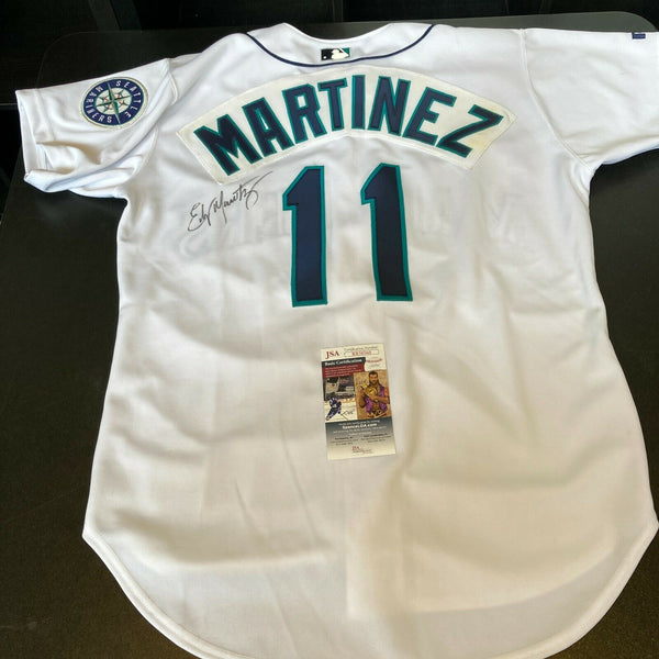 Edgar Martinez Signed Authentic 1990's Seattle Mariners Game Model Jersey JSA