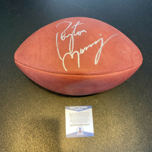 Peyton Manning Signed Wilson Official NFL Game Football With Beckett COA