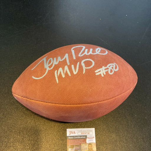 Jerry Rice MVP #80 Signed Wilson Official Super Bowl XXIII NFL Football JSA COA