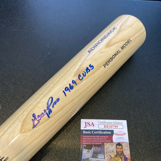Gary Ross Signed Adirondack Baseball Bat 1969 Chicago Cubs With JSA COA